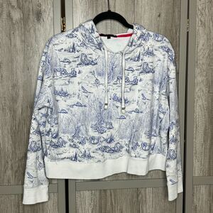 Greyson Hoodie Size XS Archer White and Blue Color